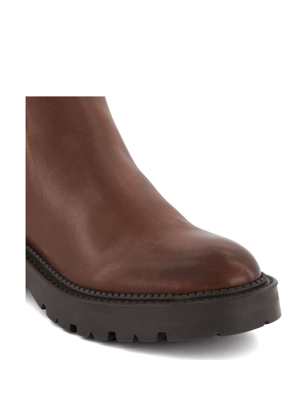 Leather Chunky Chelsea Ankle Boot image 4