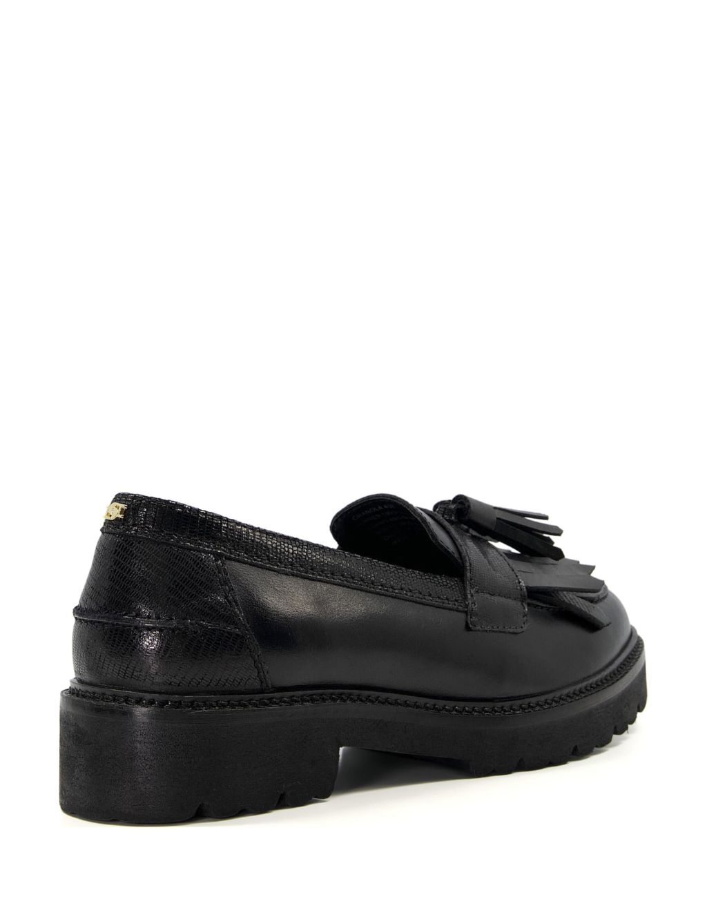 Leather Tassel Flat Loafers image 3