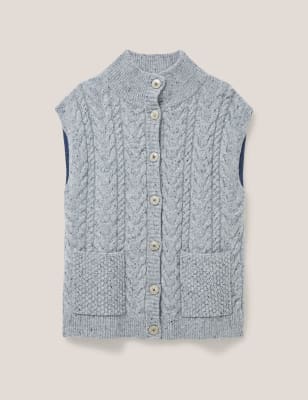 Sleeveless on sale cardigan h&m