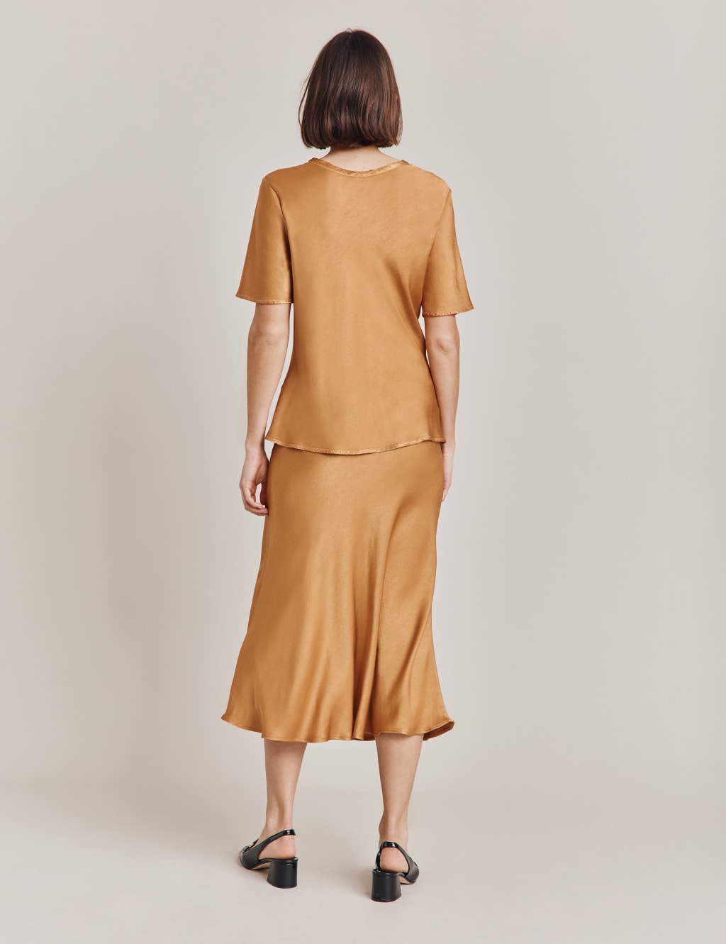 Gold skirt m&s discount