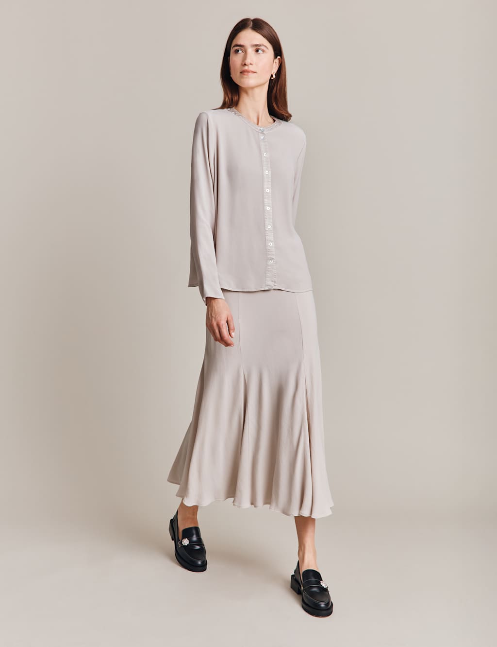 Round Neck Button Through Blouse image 2