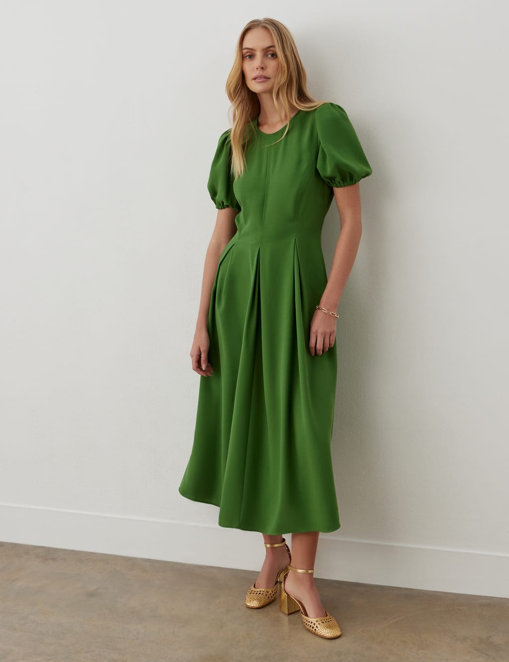 Mary Square Cooper Dress Green main image 1