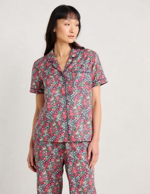 Seasalt Cornwall Womens Pure Cotton Bird Print Pyjama Set - 14REG - Multi, Multi
