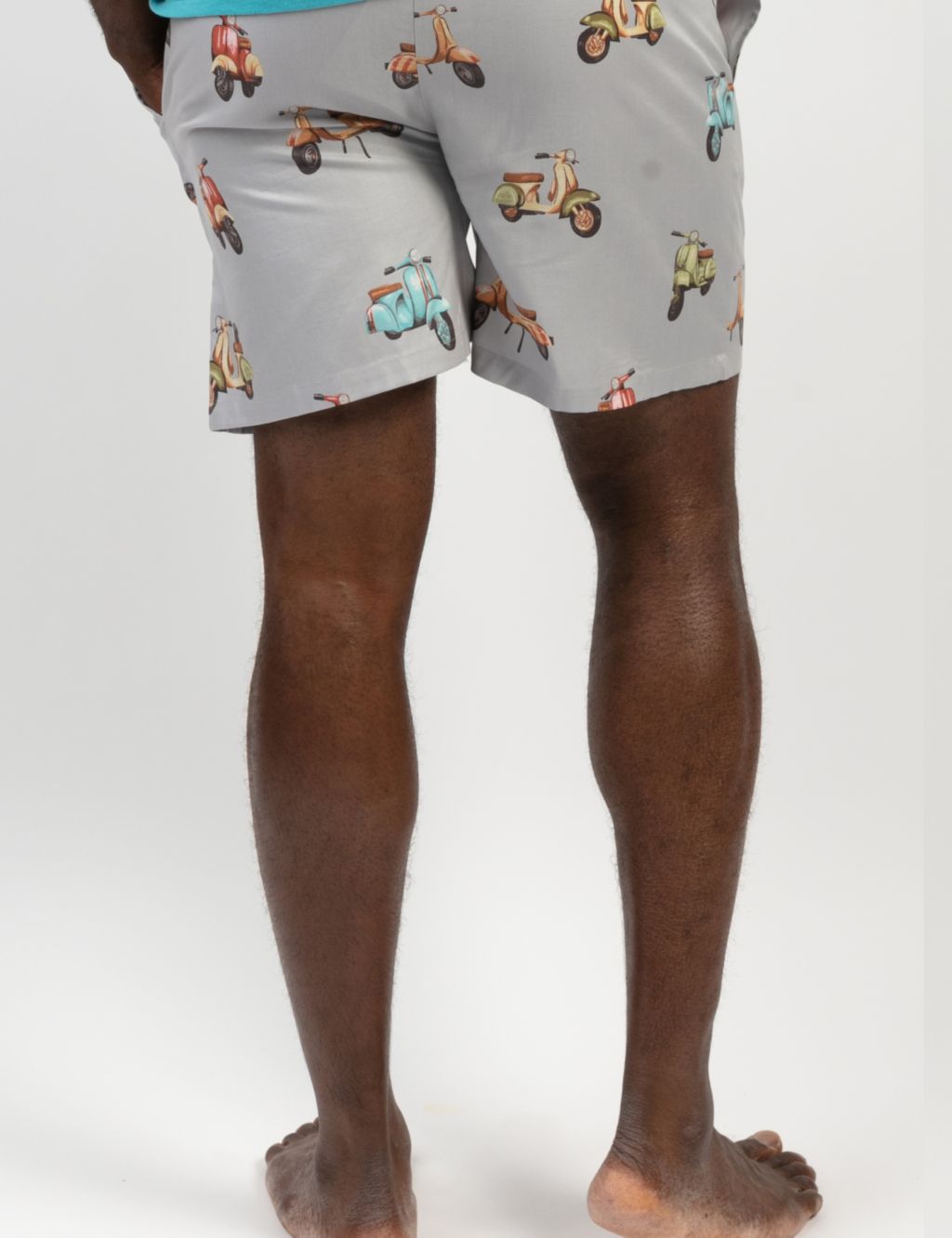 Cotton Rich Scooter Print Pyjama Shorts image 4