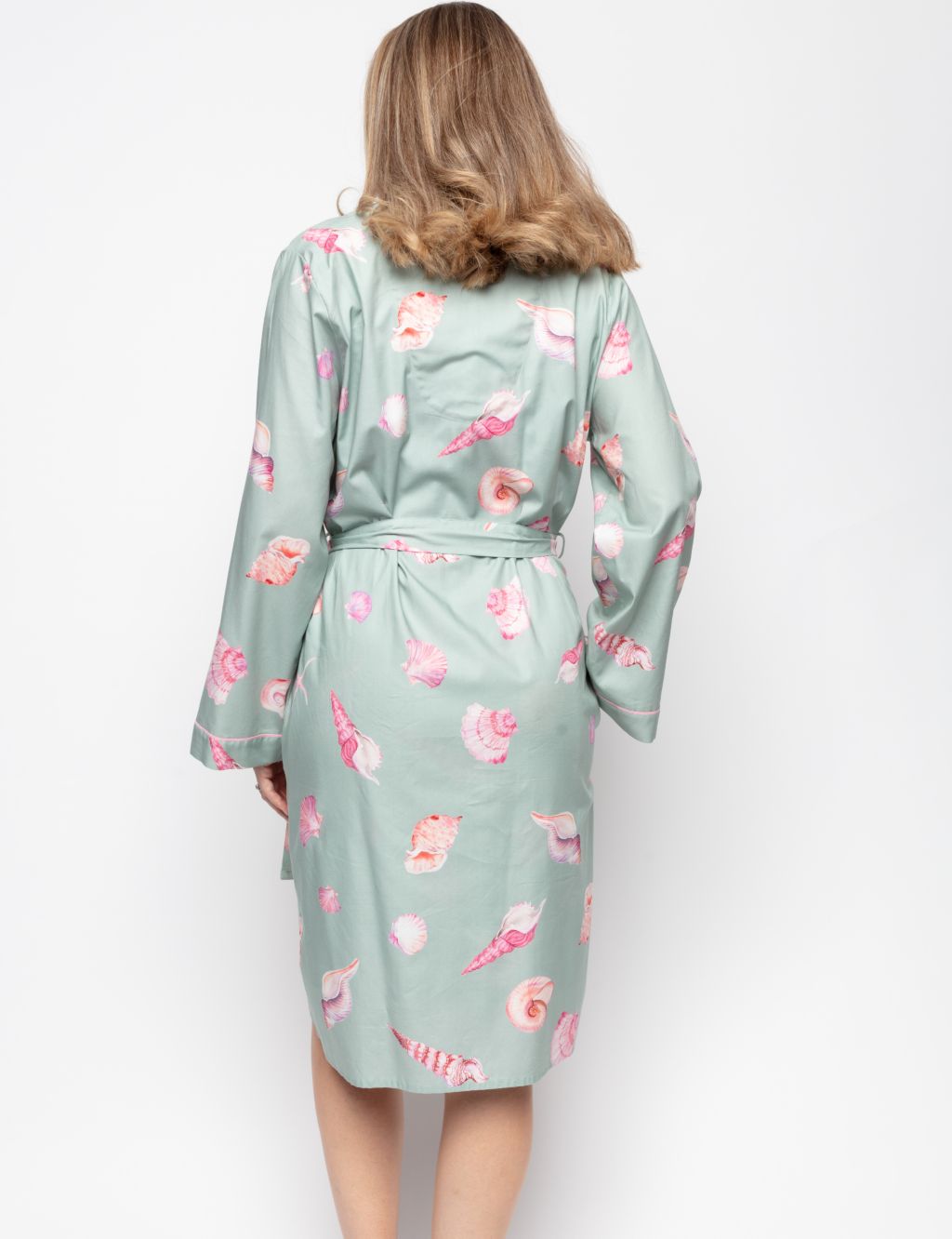 Cotton Modal Shell Short Dressing Gown image 3