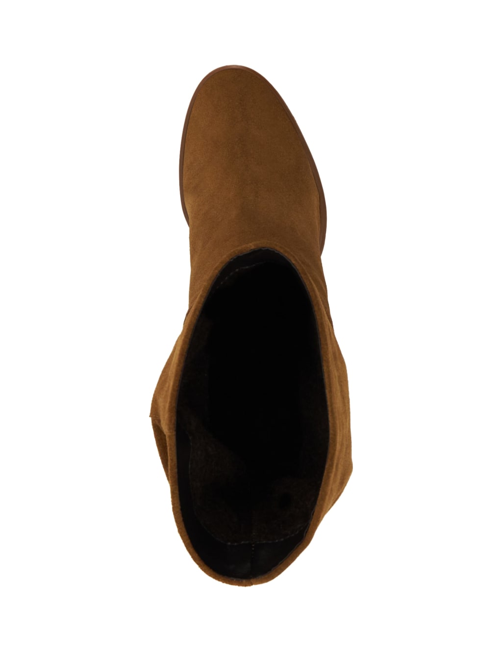Suede Block Heel Round Toe Boots image 3