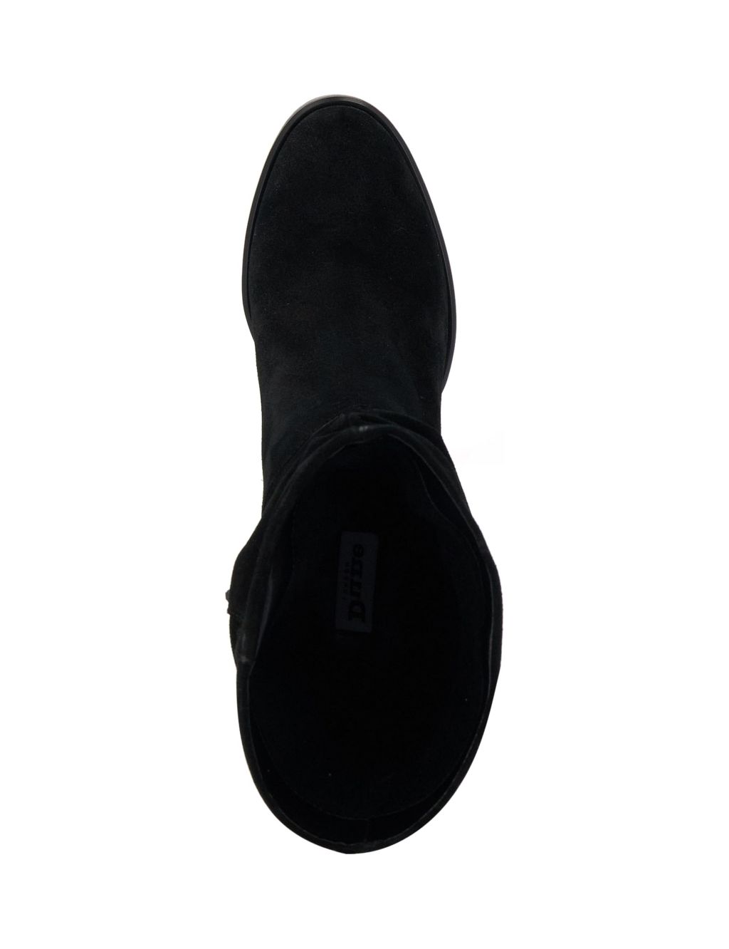 Suede Block Heel Round Toe Boots image 4