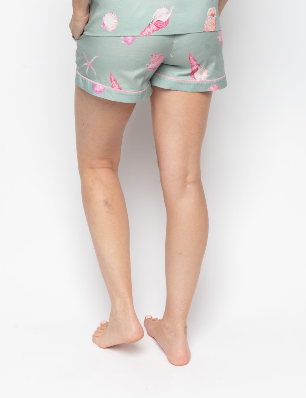 Cotton Modal Shell Print Pyjama Shorts image 3