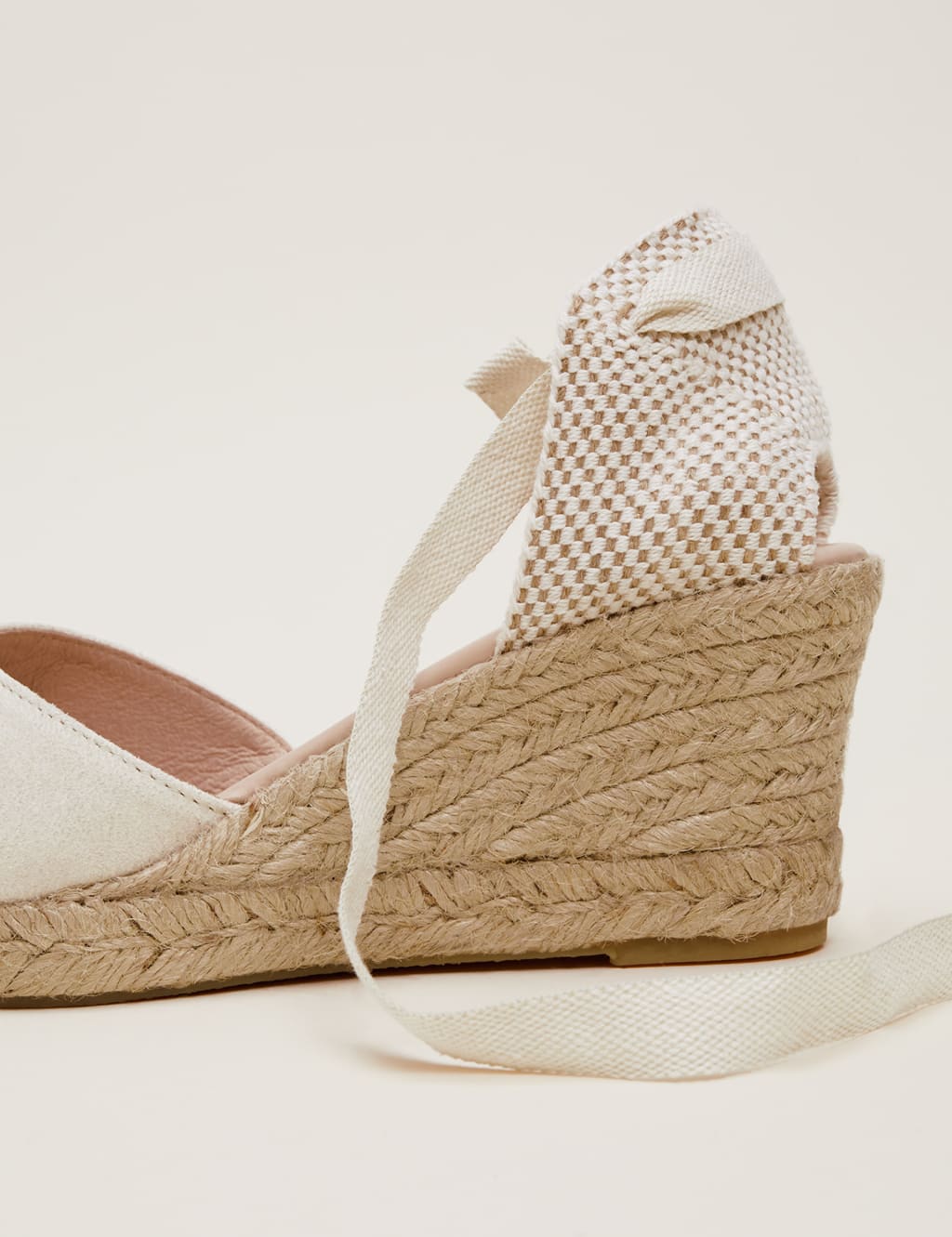 Suede Ankle Strap Wedge Espadrilles image 5
