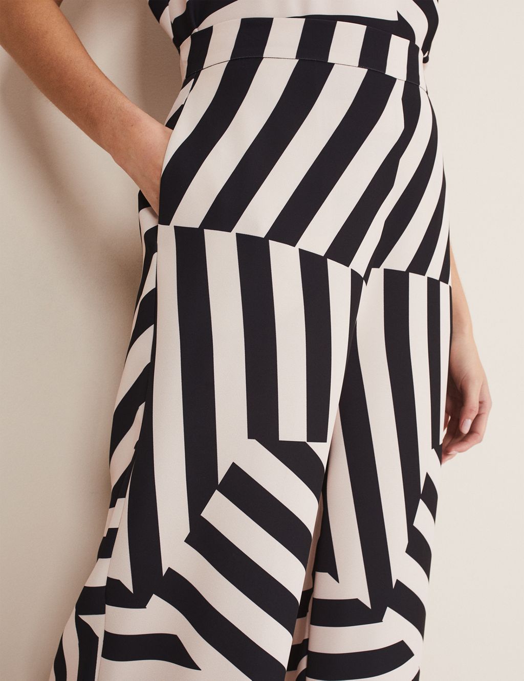 Striped Wide Leg Trousers image 3