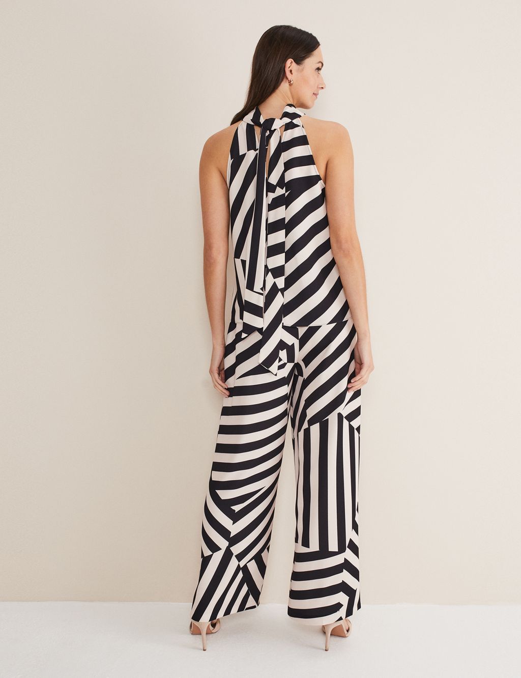 Striped Wide Leg Trousers image 4