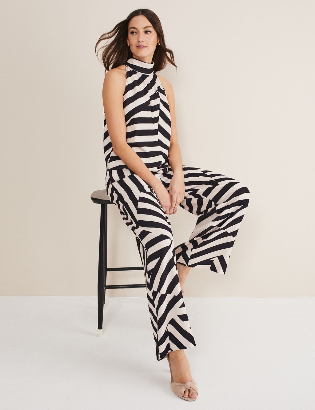 Striped Wide Leg Trousers image 5