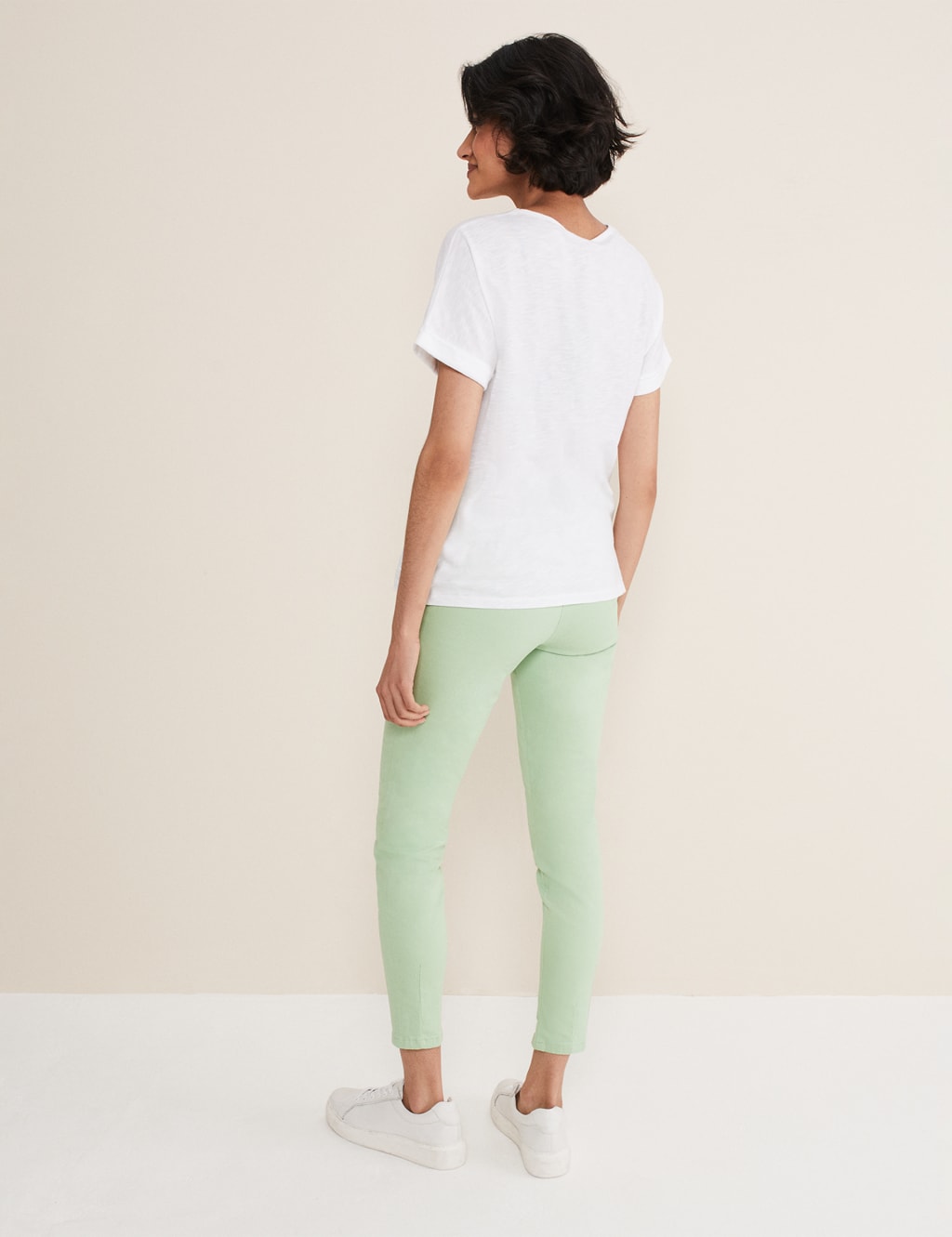 Zip Detail High Waisted Jeggings image 5