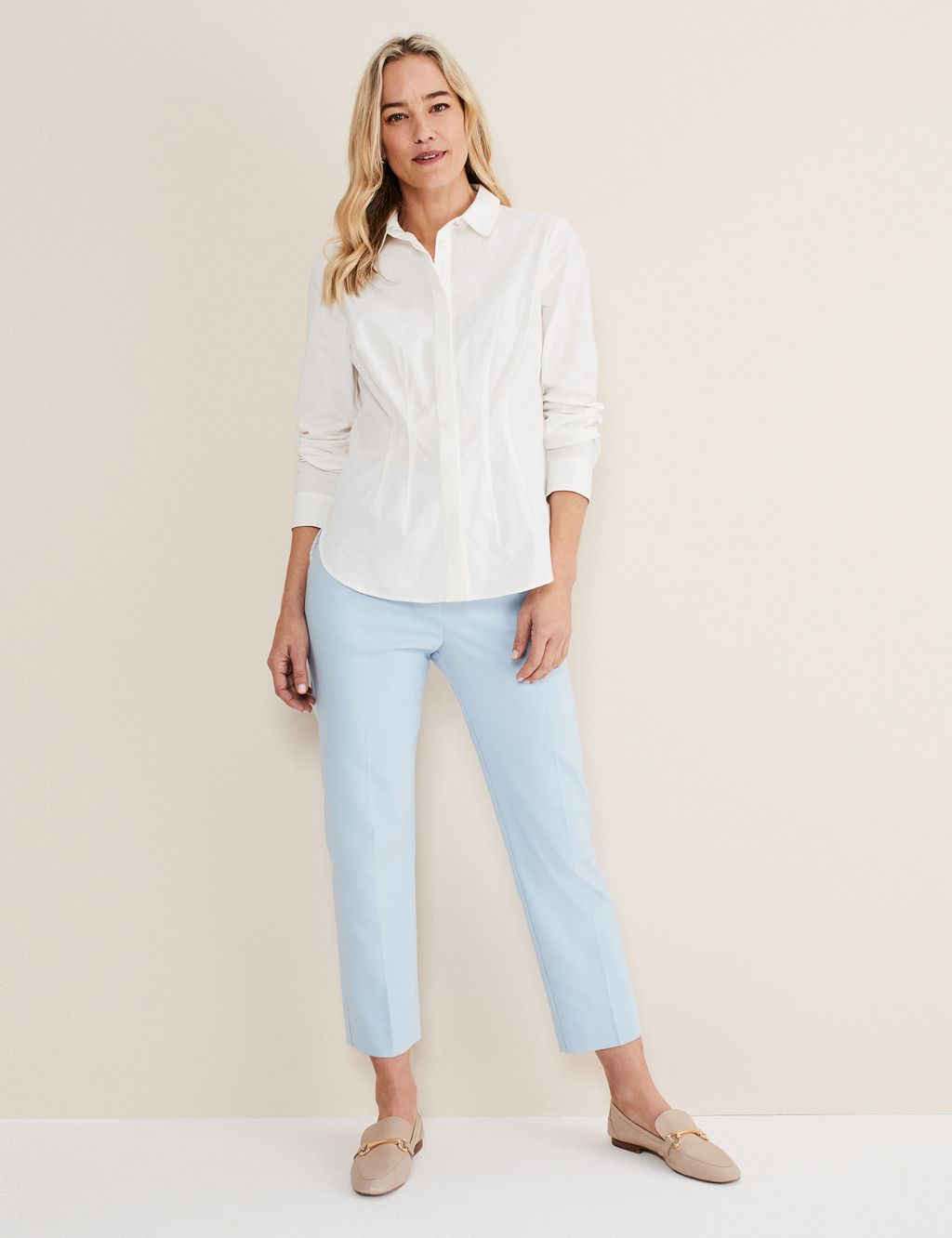 Slim Fit Cropped Trousers image 2