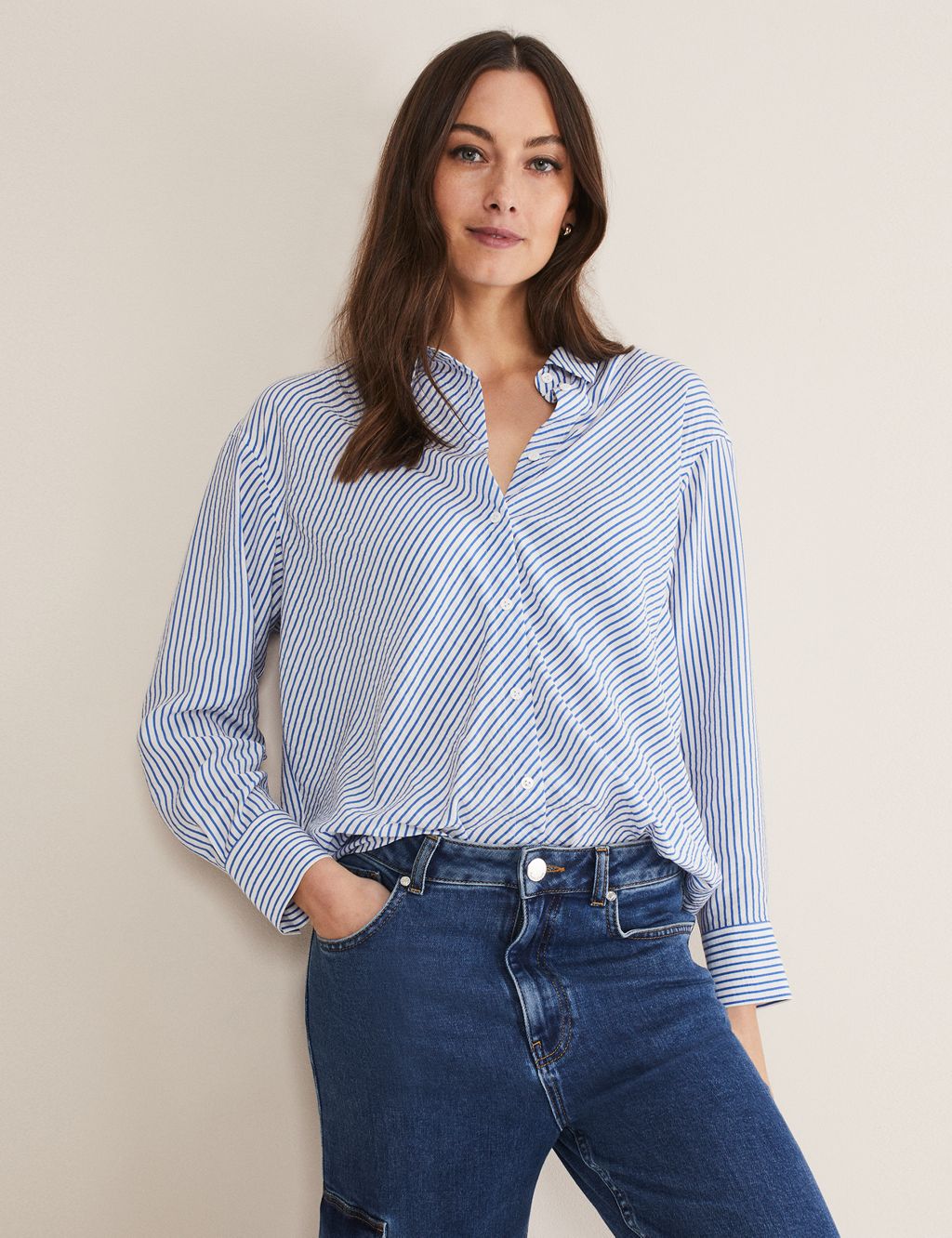 Striped Collared Shirt image 1