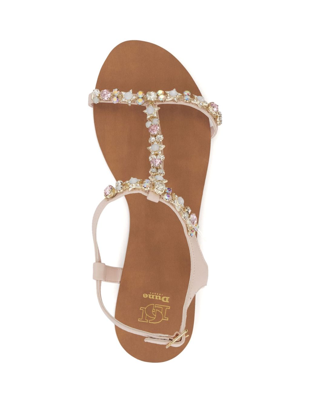 Jewelled Strappy Flat Sandals image 3