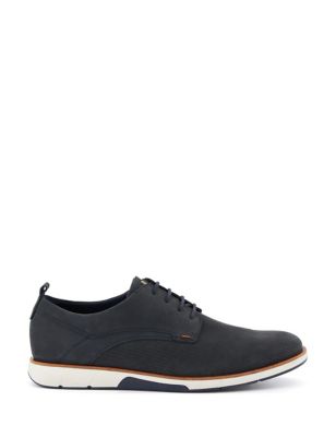 Wide Fit Leather Lace Up Trainers | Dune London | M&S