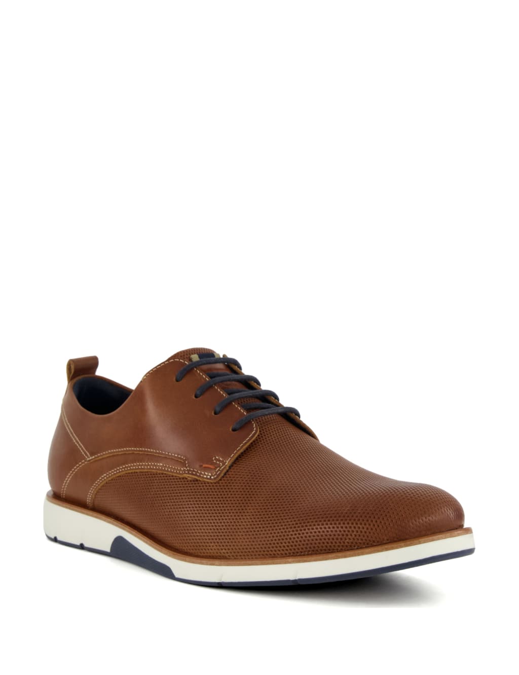 Wide Fit Leather Lace Up Trainers image 2