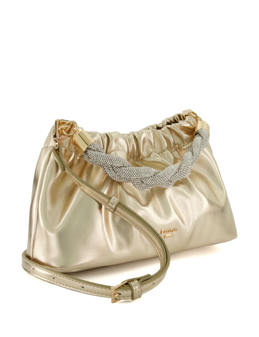 Metallic Braided Handle Cross Body Bag image 2