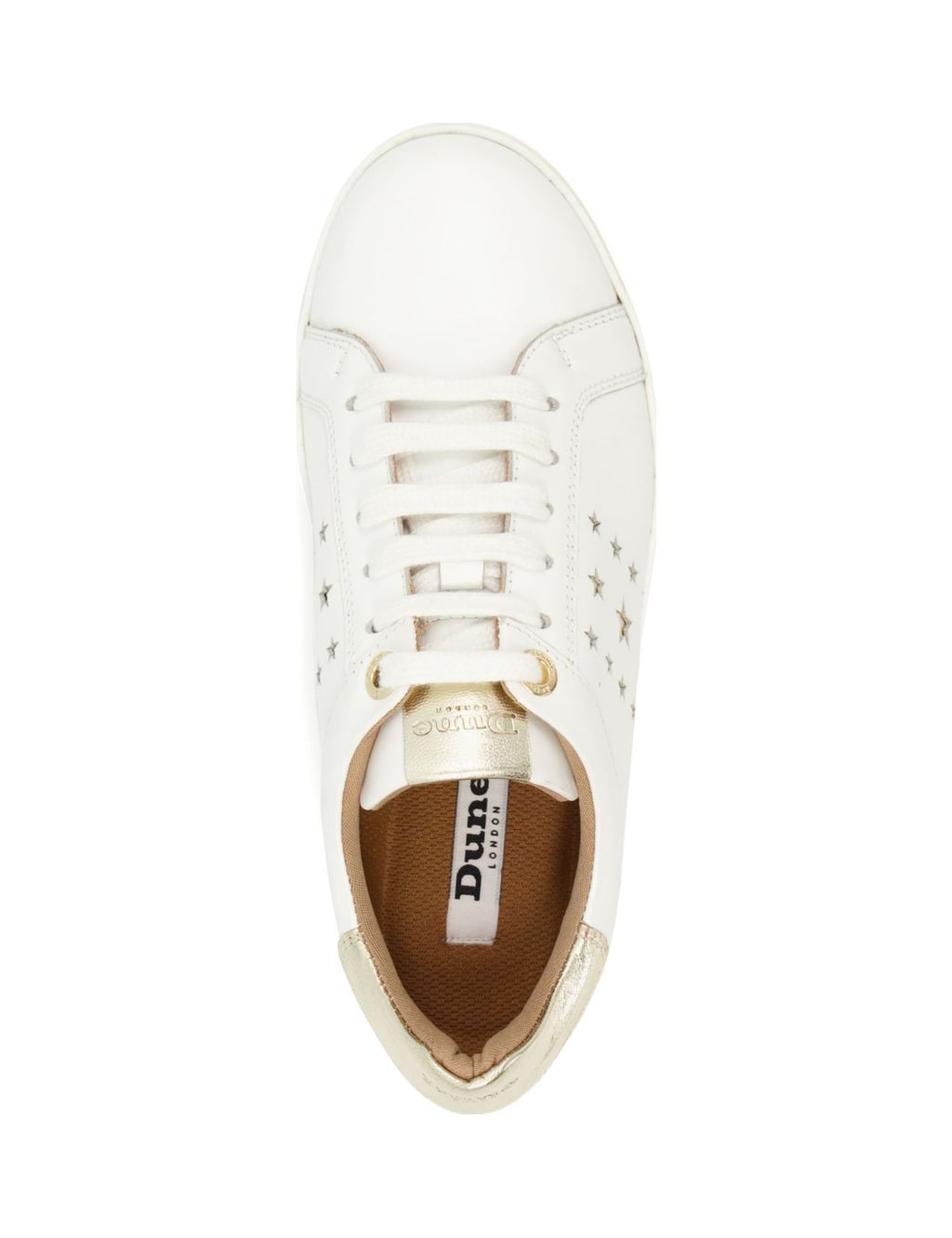 Leather Lace Up Star Trainers image 3
