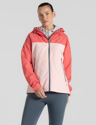 Craghoppers Women's Colour Block Hooded Jacket - 18 - Pink Mix, Pink Mix
