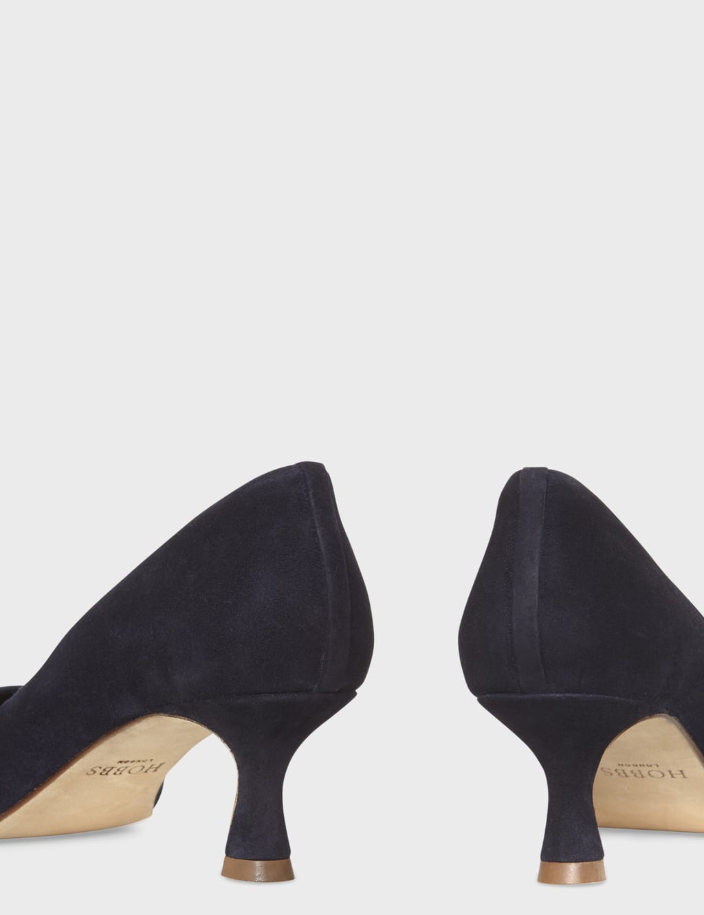 Suede Slip On Kitten Heel Court Shoes image 4