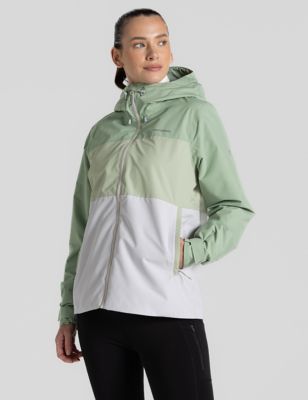 Craghoppers Womens Colour Block Hooded Jacket - 12 - Green Mix, Green Mix