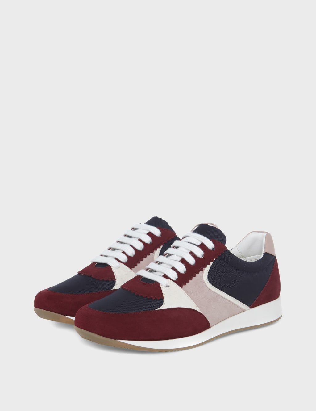 Suede Lace Up Trainers image 2