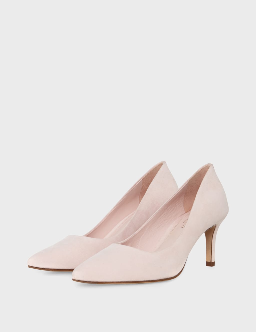 Suede Kitten Heel Pointed Court Shoes image 2