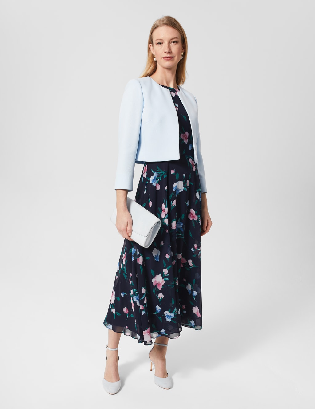 Collarless Cropped Blazer image 4