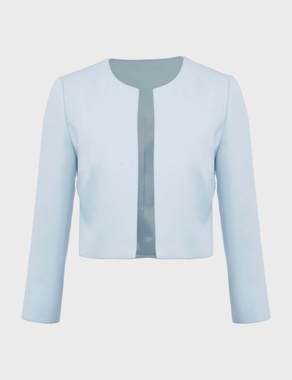 Collarless Cropped Blazer image 2