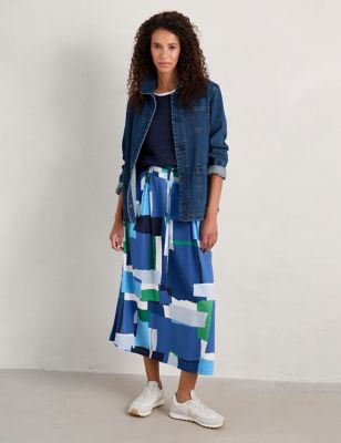 Seasalt Cornwall Womens Cotton Rich Denim Jacket - 10REG - Blue, Blue