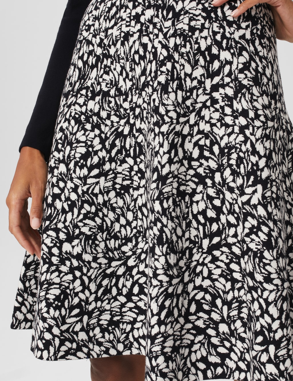 Knitted Knee Length Waisted Dress image 5