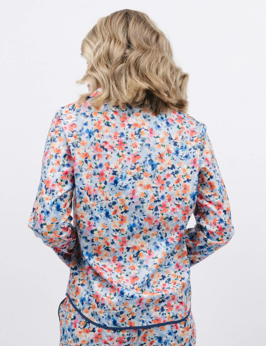 Cotton Modal Ditsy Floral Pyjama Top image 4