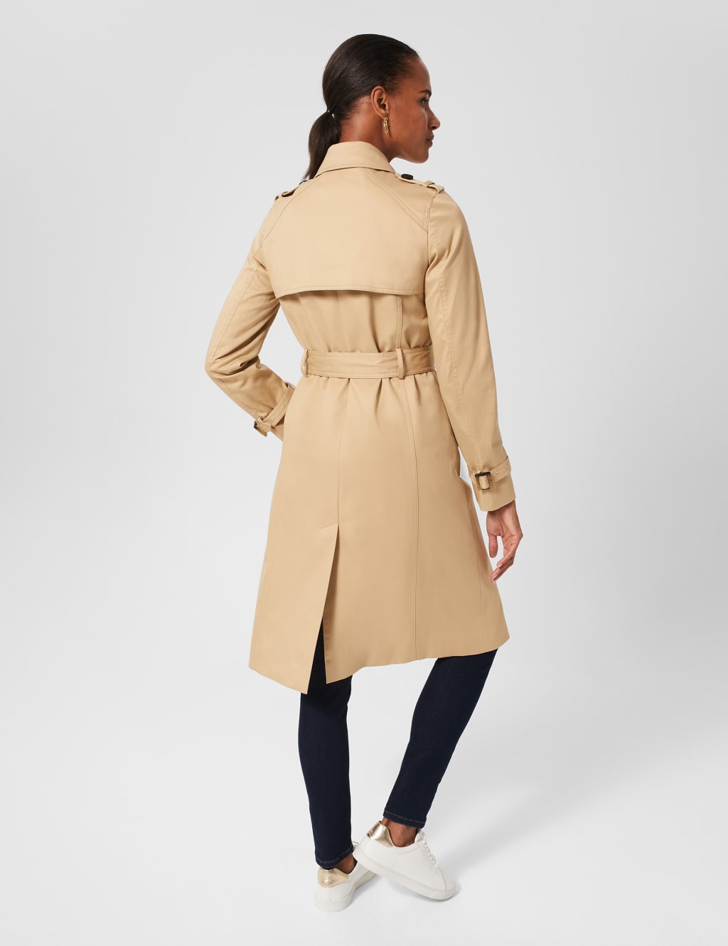 Cotton Rich Belted Trench Coat image 5