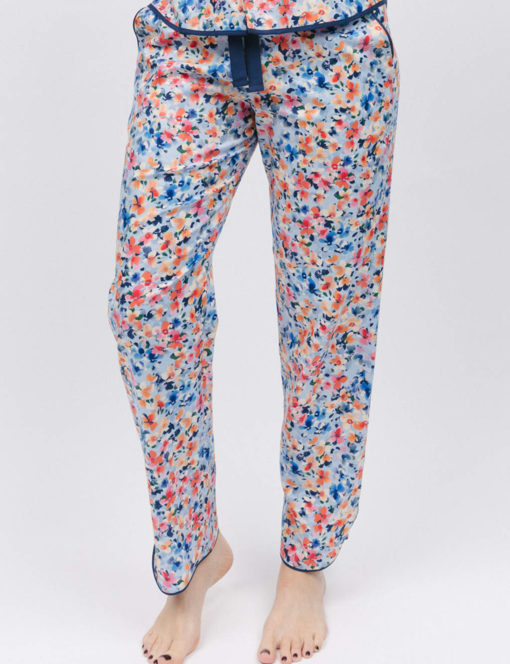 Cotton Modal Ditsy Floral Pyjama Bottoms image 1