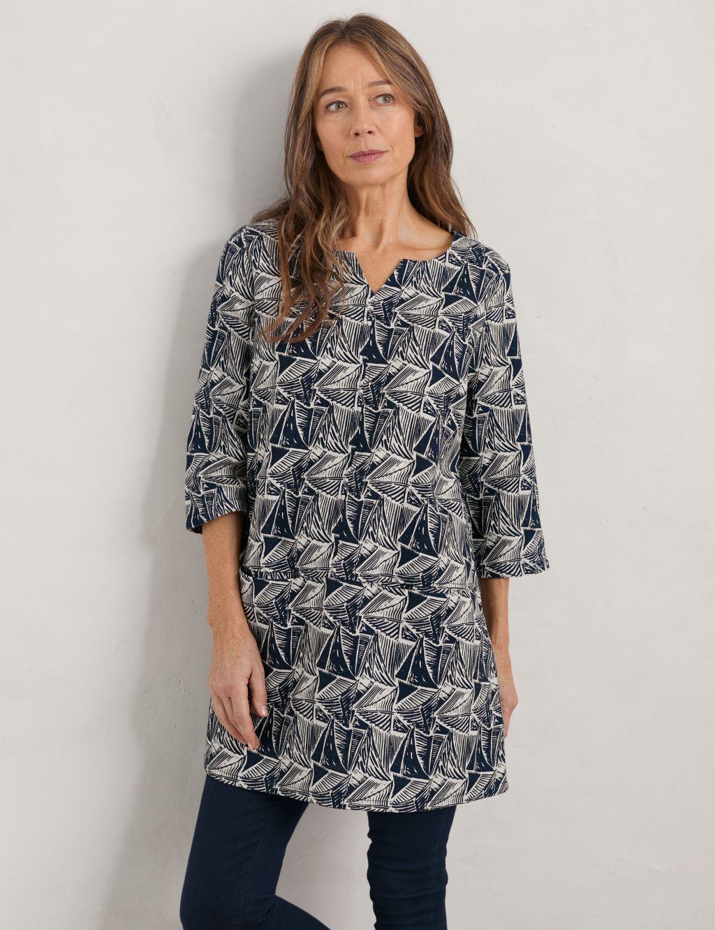 Cotton Blend Printed Tunic image 2