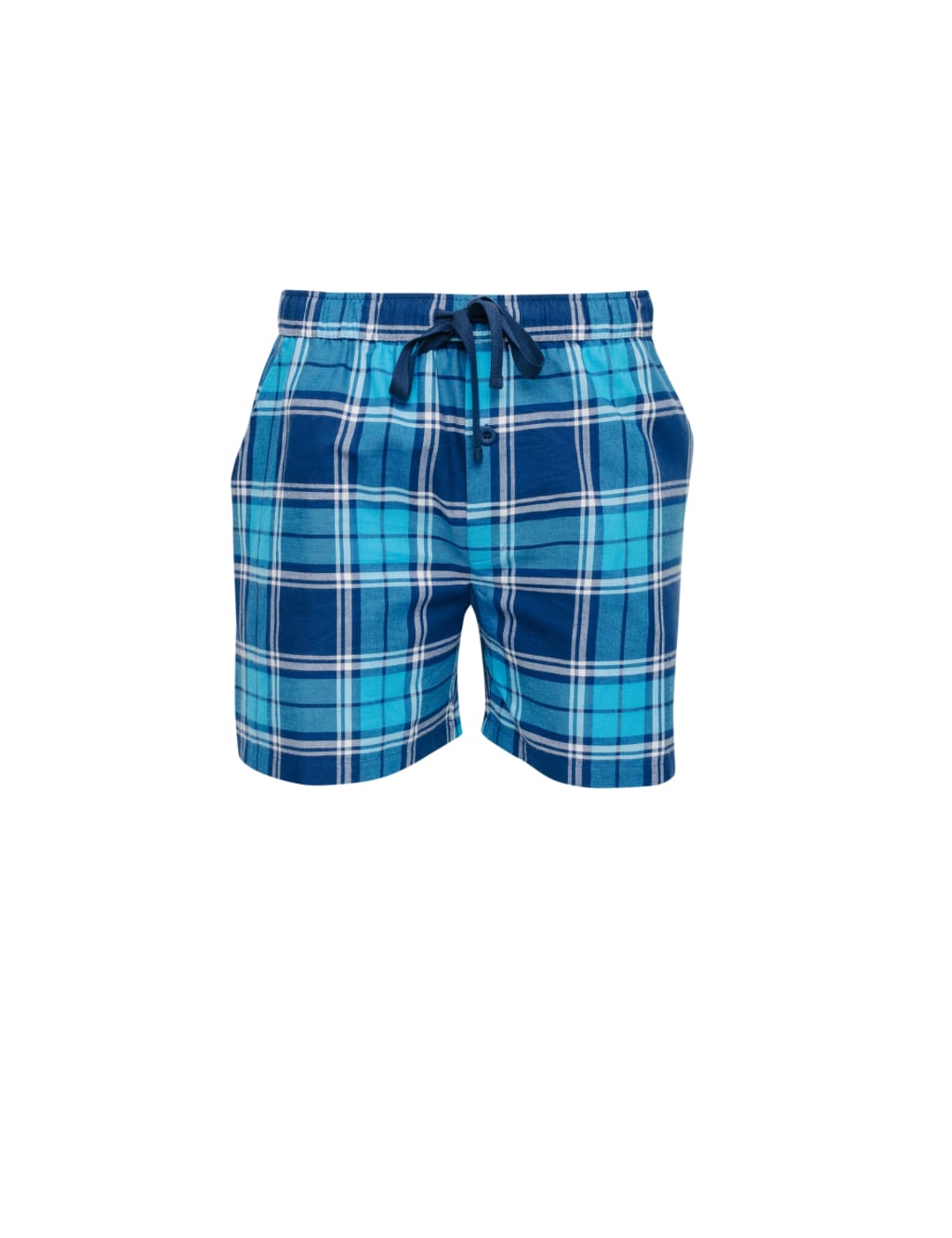Pure Cotton Checked Pyjama Shorts image 2