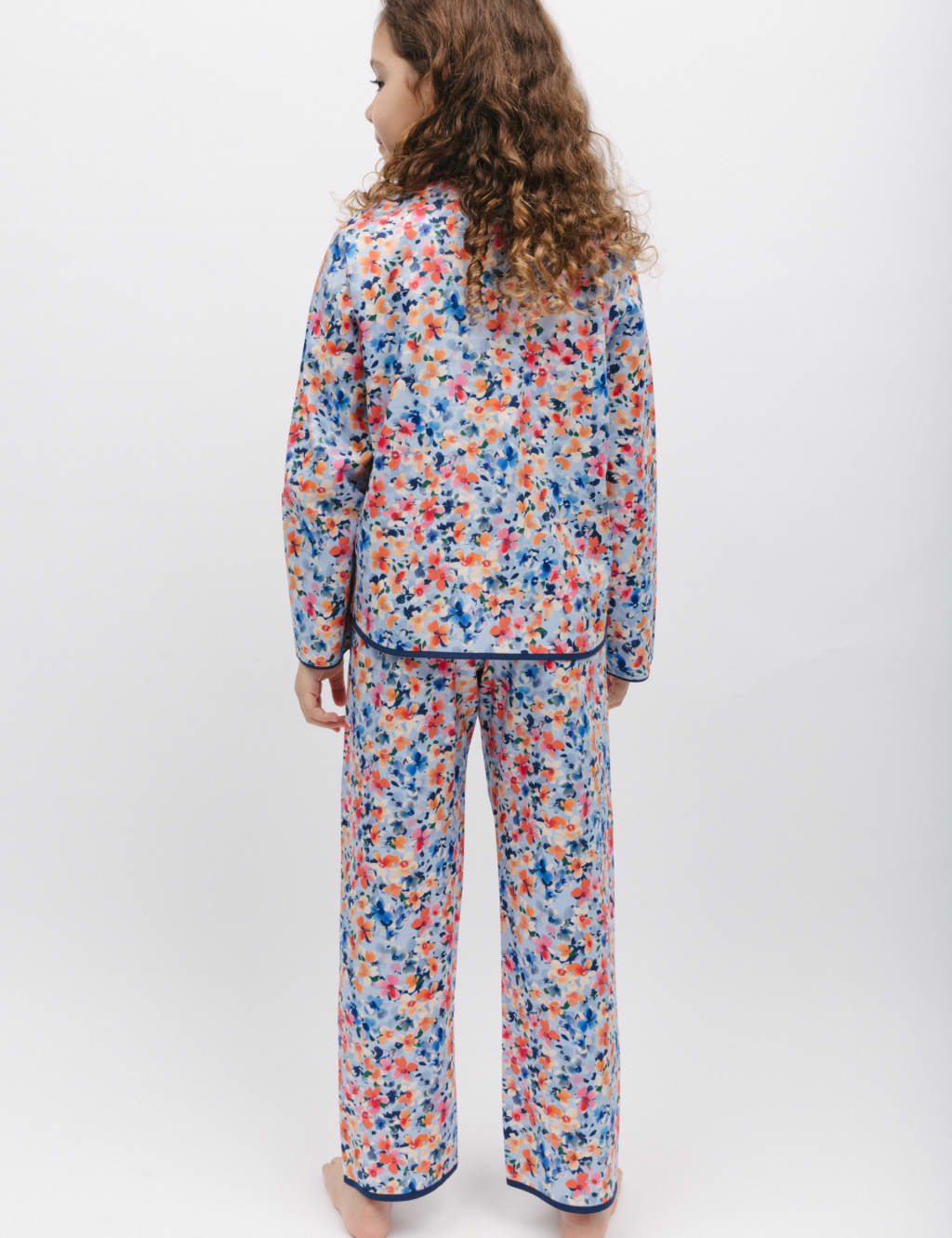 Cotton Rich Floral Pyjamas (2-13 Yrs) image 4