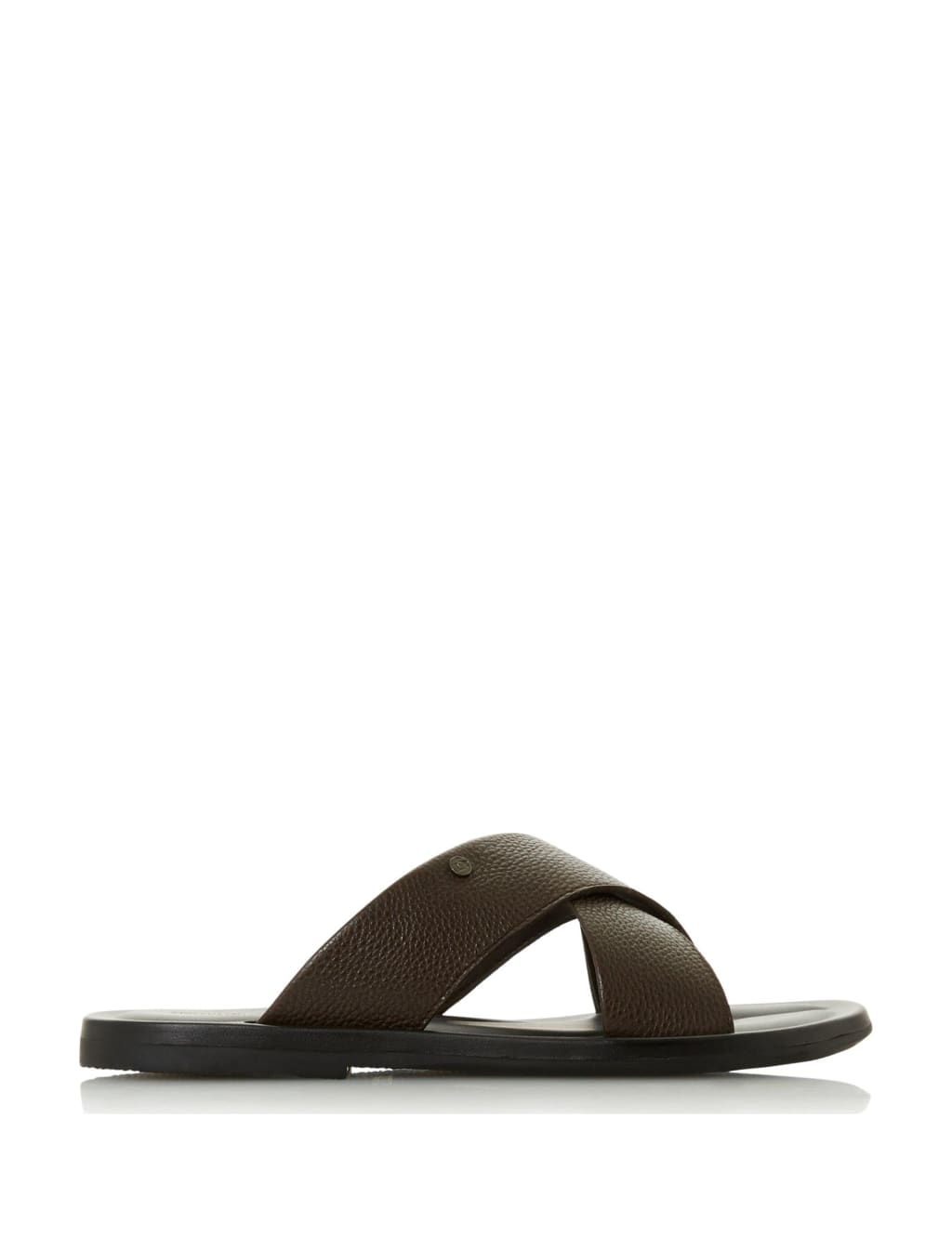 Leather Slip-On Sandals