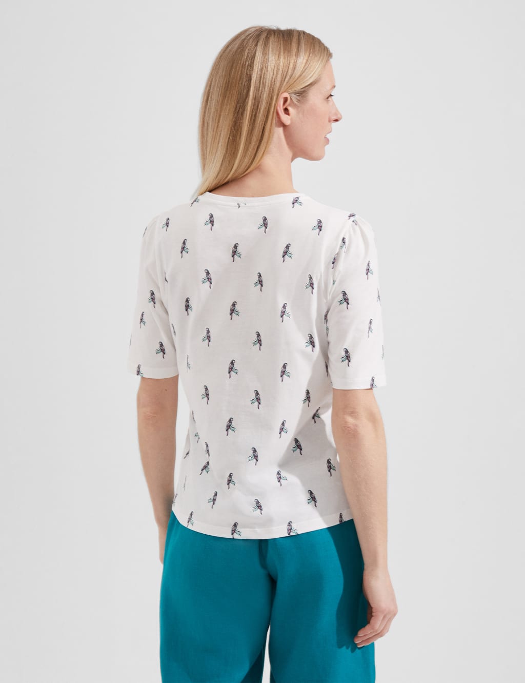 Pure Cotton Bird Print T-Shirt image 2