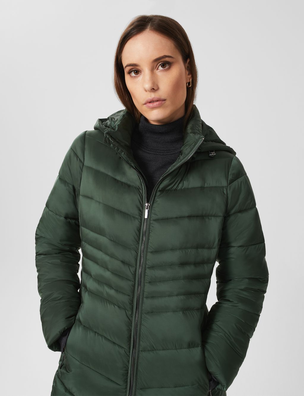 Quilted Hooded Puffer Coat image 2