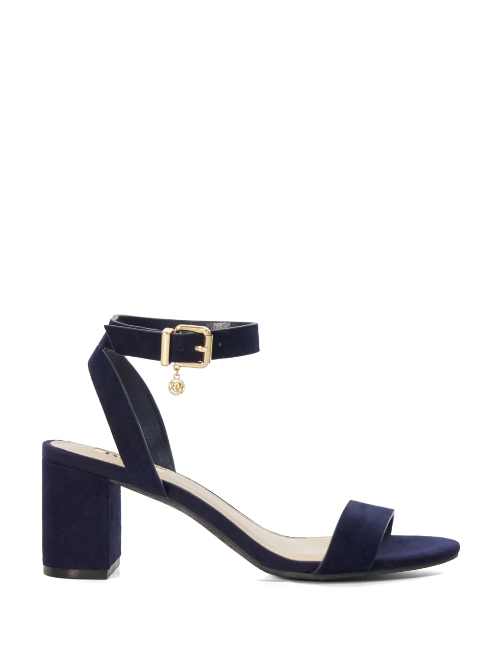 Navy wide fit on sale block heel sandals