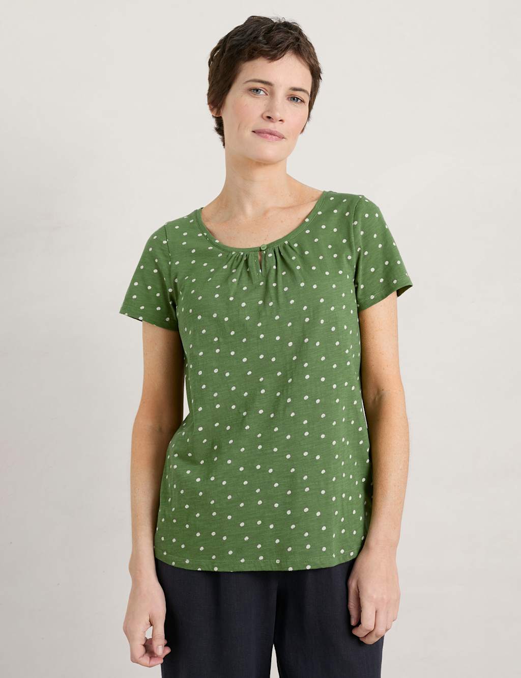 Organic Cotton Polka Dot Top image 2