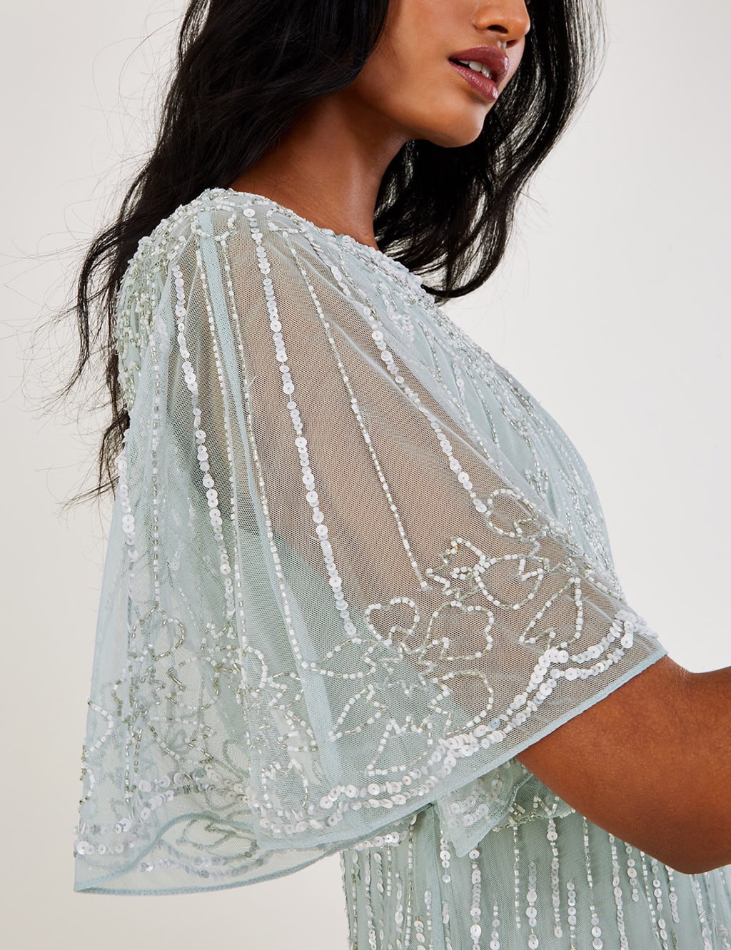 Sequin Embellished Maxi Column Dress image 2