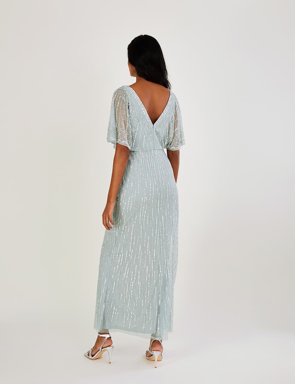 Sequin Embellished Maxi Column Dress image 3