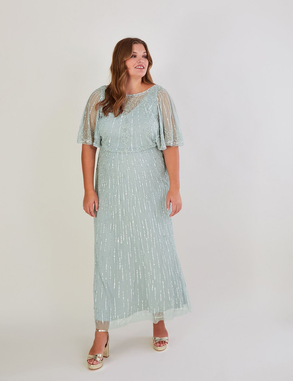 Sequin Embellished Maxi Column Dress image 4
