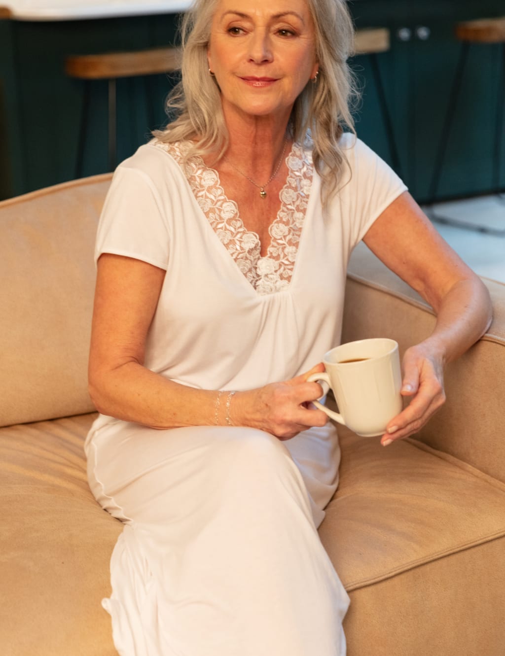 Lace Long Nightdress image 3
