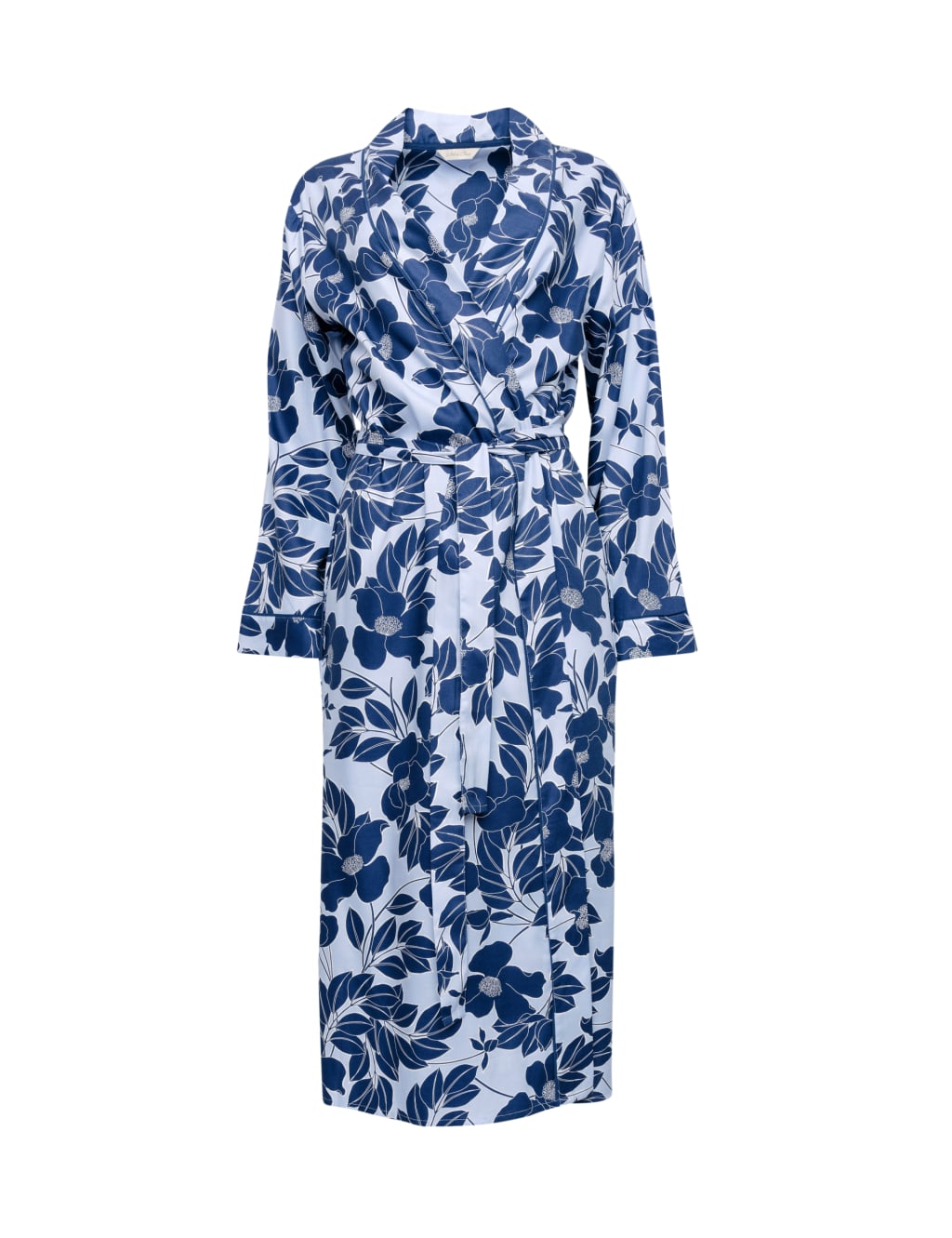 Cotton Modal Floral Long Dressing Gown image 2