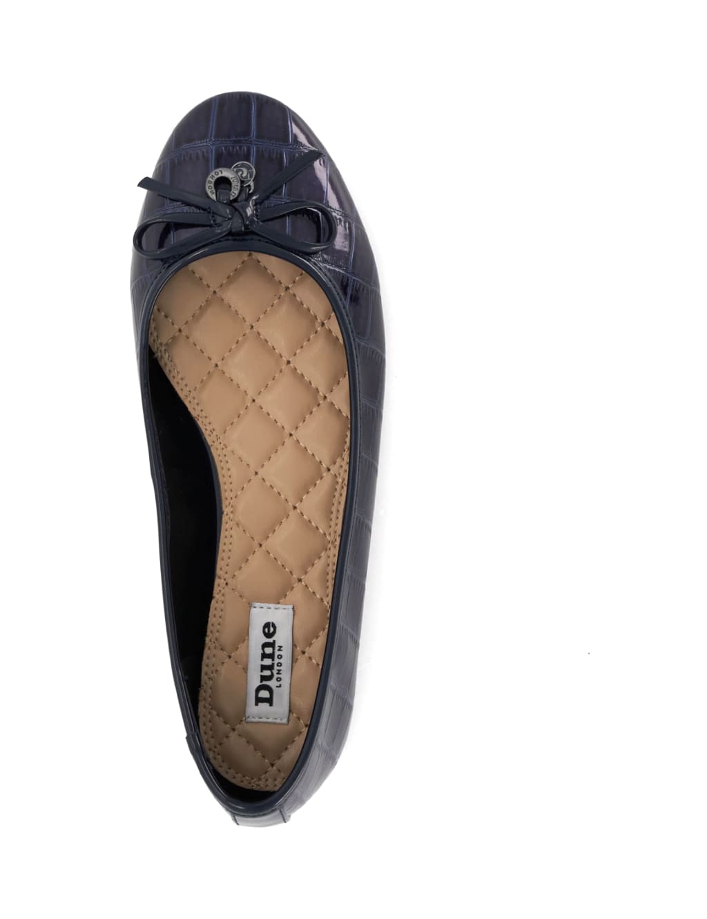 Leather Bow Flat Ballet Pumps image 3